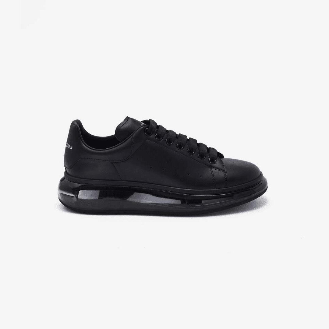 Men's Alexander McQueen Oversized Transparent Sole Sneaker in Black (Outlet)