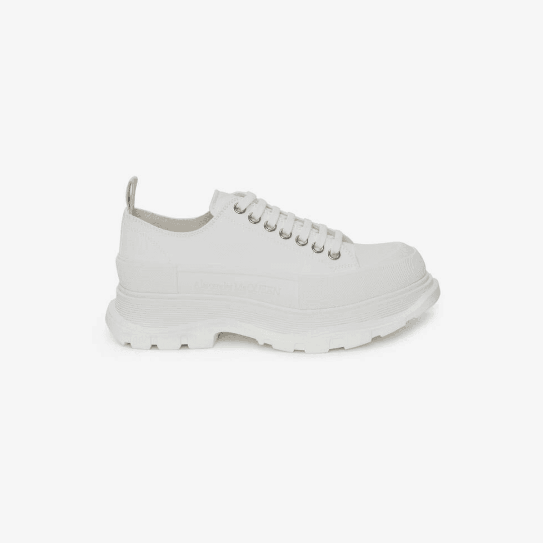 Men's Alexander McQueen Tread Slick Lace Up in White (Outlet)