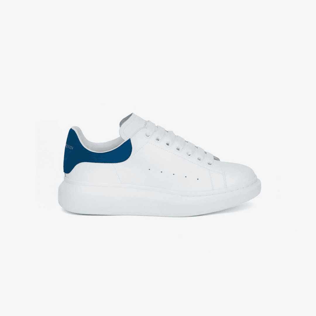 Men's Oversized Sneaker in White/paris Blue (Outlet)