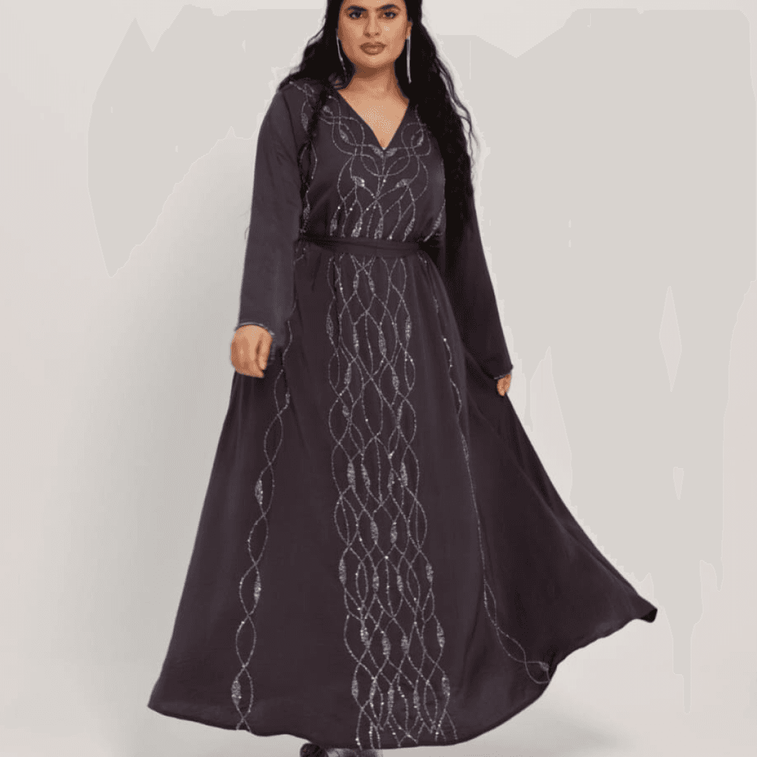Dark purple dress