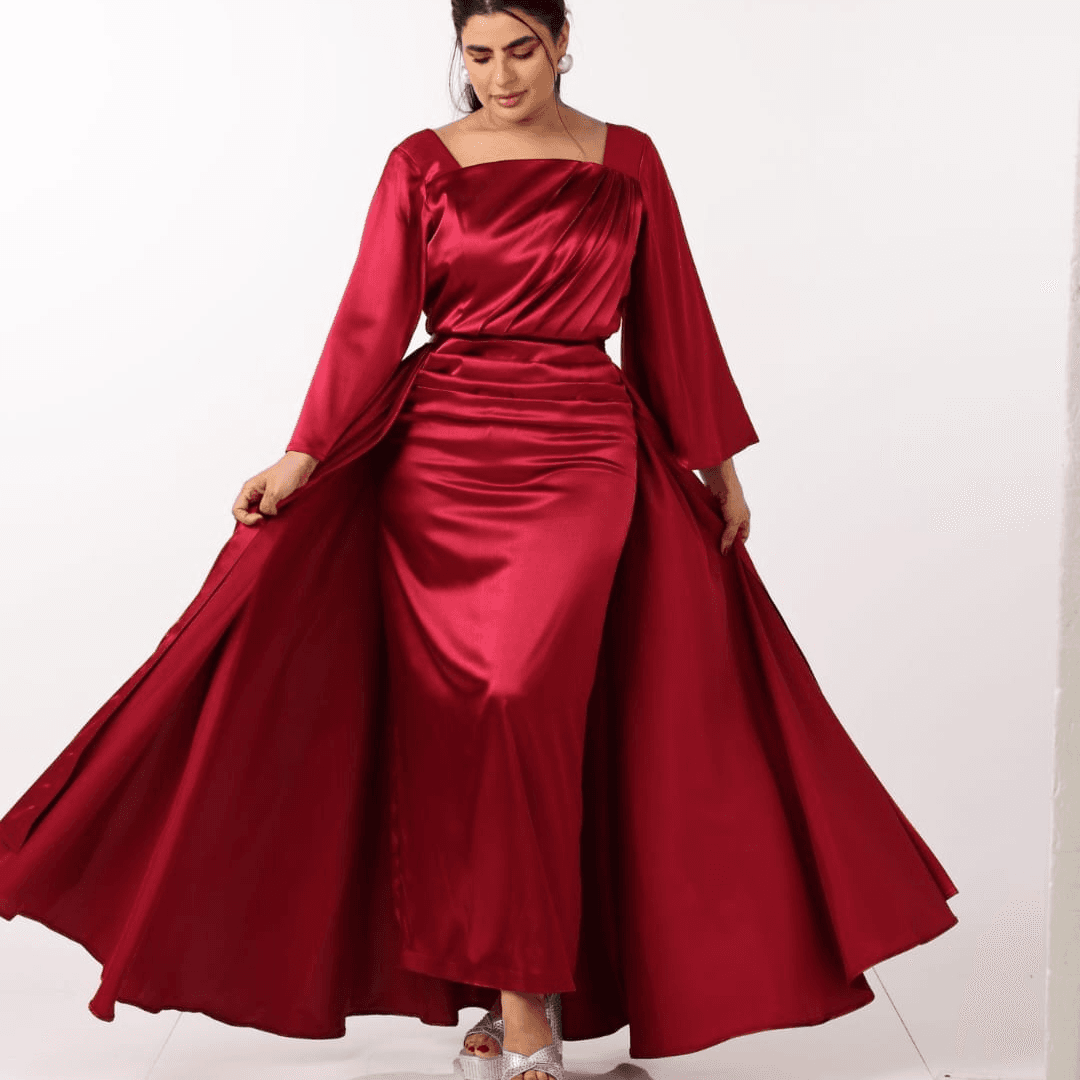Elegant red dress